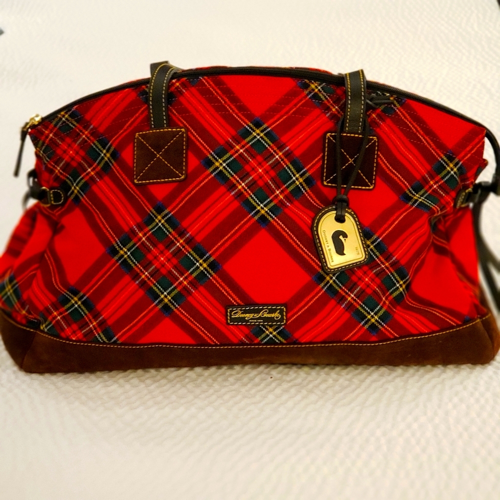 Set of Two Dooney & Bourke Purses/Bags Red Plaid